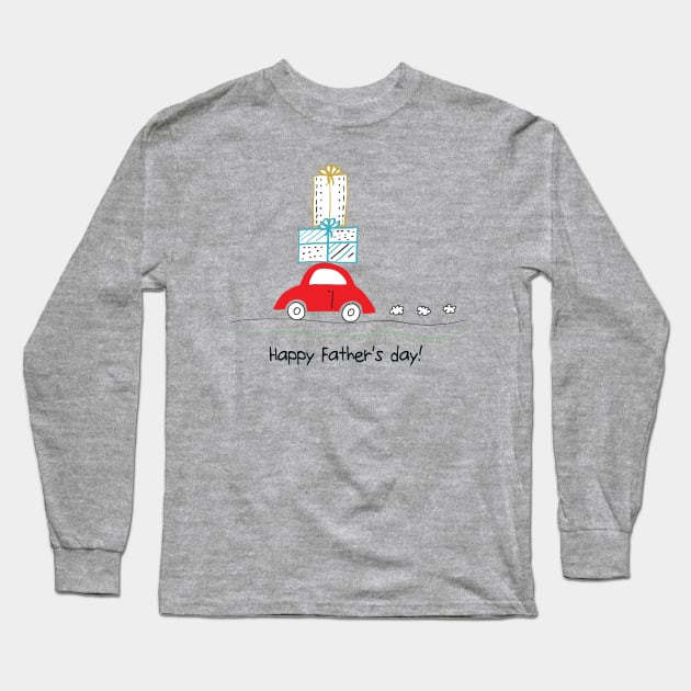 Happy Father's Day 3 Long Sleeve T-Shirt by grafart